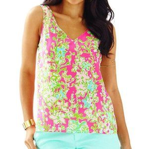 NWT Lilly Pulitzer Floral Tank Blouse Size Small